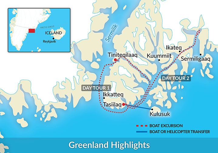 Karta Grönland