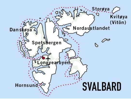 Karta Svalbard